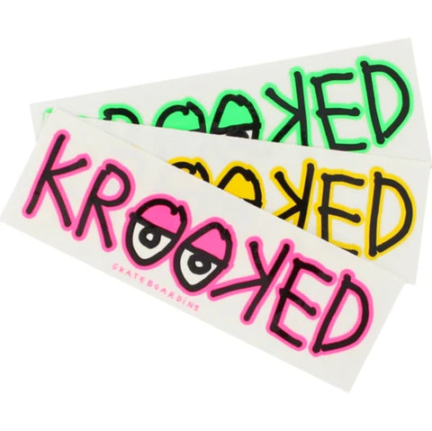 Krooked Skateboards Eyes Sticker Medium