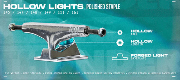 新品THUNDER TRUCK HOLLOW LIGHTS POLISH 147 Thunder - Polished Hollow Light Hi 147 – My Favorite Things