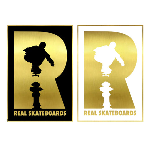 Real Skateboards R-Logo Foil Sticker Small
