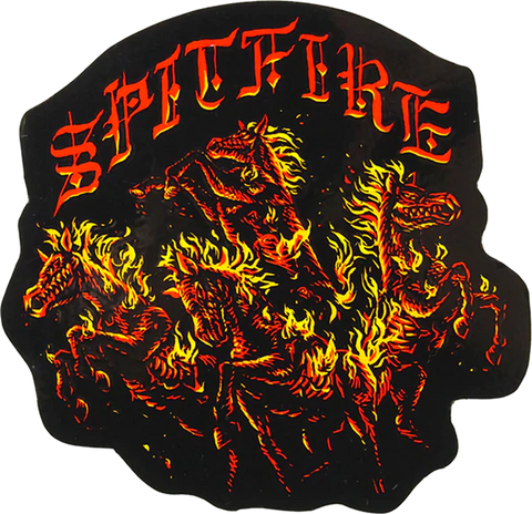 Spitfire Wheels Apocalypse Sticker 4.75"