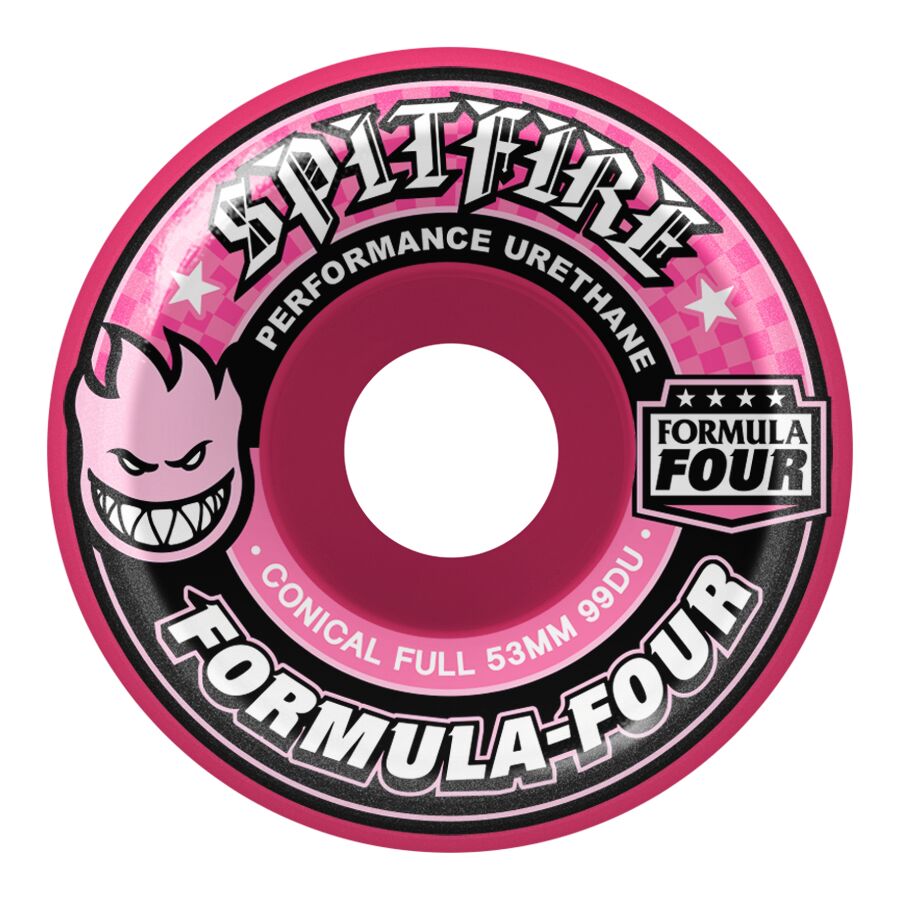 Spitfire Formula Four 99 Conical Full 99d 53mm Pink – Funky SB