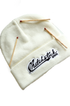 Matchstick Union Lace Embroidery Beanie Off-White