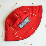 Matchstick Union VX Fisherman Hat Fire Engine Red/Black Trim