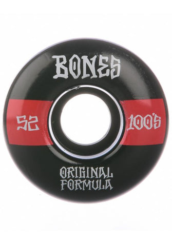 Bones Wheels 100's OG V4 100A 52MM black/red