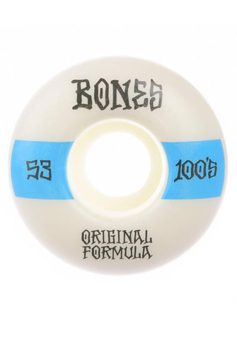 Bones Wheels 100's OG V4 100A 53MM white/blue