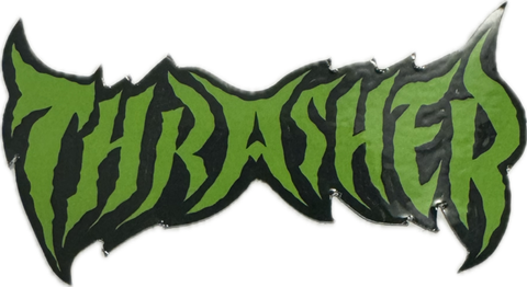 Thrasher Stickers Metal Green