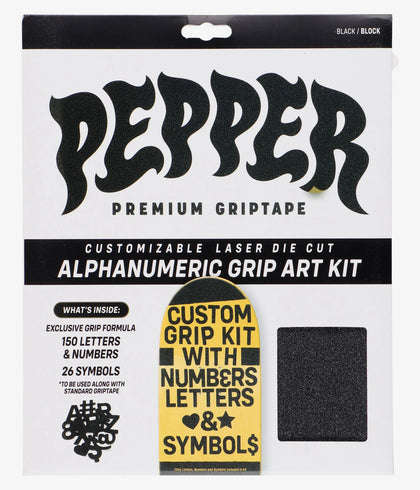 Pepper Alphanumeric Custom Griptape Kit