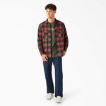 Dickies X Spitfire Flannel Long Sleeve Shirt Red Ochre