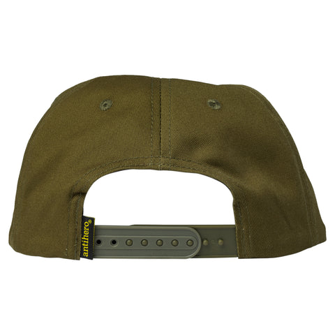 Antihero Snapback Basic Pigeon Round Olive Green