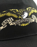 Antihero Skateboards Eagle Embroided Trucker Black