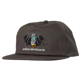 Krooked Skateboards Sweatpants Redux Snapback Brown