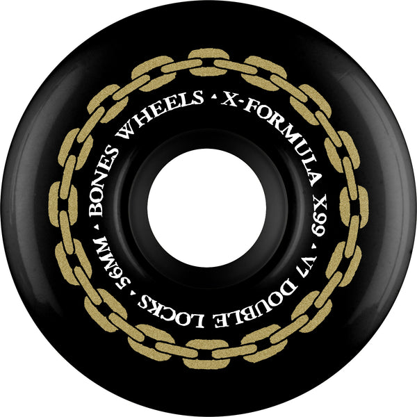 Bones Wheels X-Formula Skateboard  V7 Double Locks X99 56mm