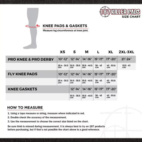 187 Killer Pads Fly Knee Black
