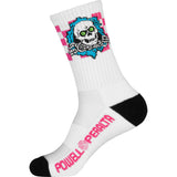 Powell Peralta Ripper Cotton Socks Stripes Blue Pink White