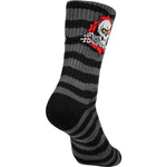 Powell Peralta Ripper Cotton Socks Stripes Charcoal Black