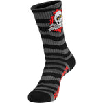 Powell Peralta Ripper Cotton Socks Stripes Charcoal Black