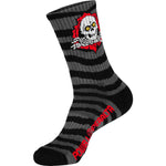 Powell Peralta Ripper Cotton Socks Stripes Charcoal Black