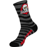 Powell Peralta Ripper Cotton Socks Stripes Charcoal Black