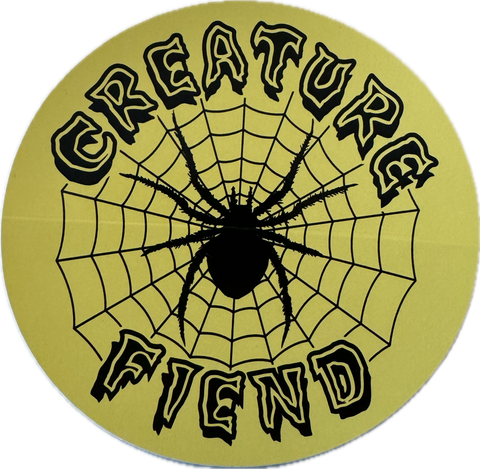 Creature Fiend Stickers Yellow 6"