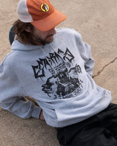 Emerica Shake Junt Skull Hoodie Grey