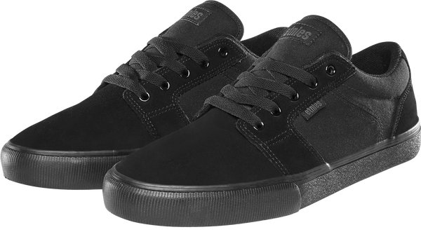 Etnies Barge LS Skate Shoes Black Dirty Wash