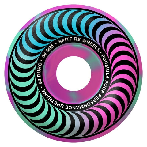 Spitfire Formula Four Classics Wheels pink teal 99a 54 mm