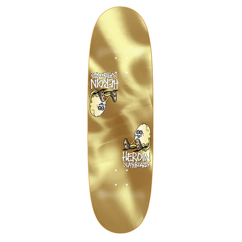 Heroin Skateboards - The Symmetrical Gold Egg - 9.25"