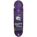Heroin Skateboards Aaron Wilson KO2 Skull Priest Deck 8.5