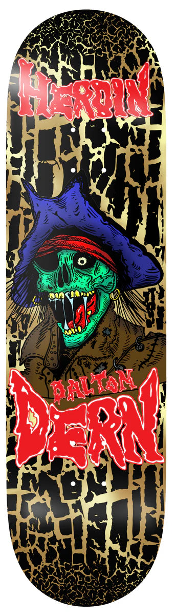 Heroin Skateboards Dalton Dern KO2 Pirate Deck 8.75