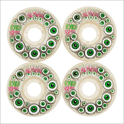 Heroin wheels Eyes Glow 99a green 52mm