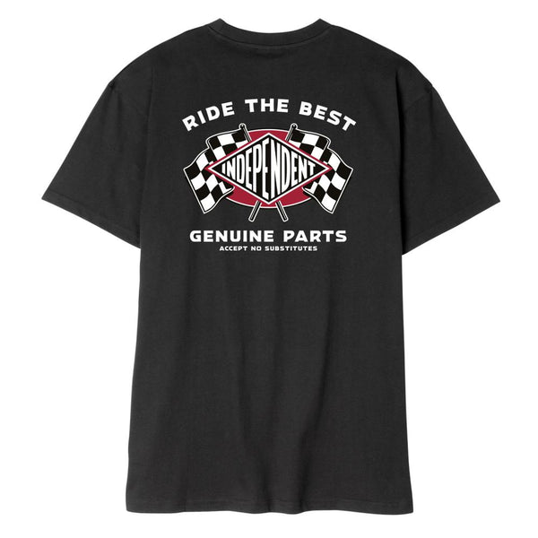 Independent T-Shirt GP Flags Black