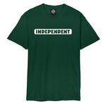 Independent T-Shirt Bar Logo Alpine Green