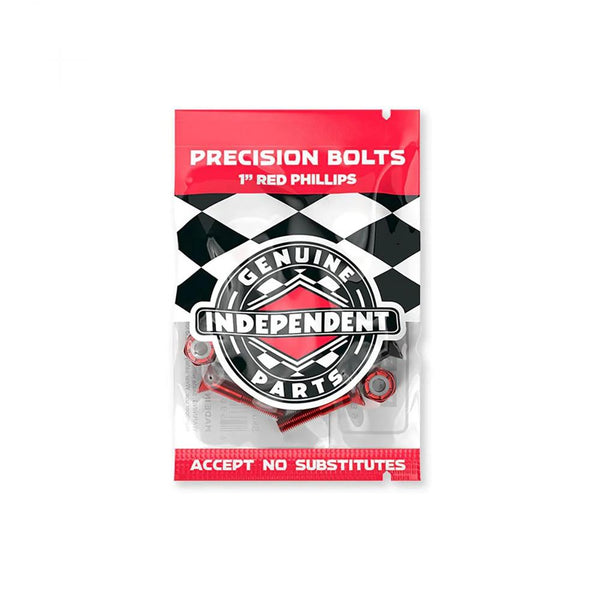 Independent Bolts Phillips Black Red 1 IN