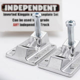 Indy IKP Baseplates Inverted Kingpin Baseplate Set Silver
