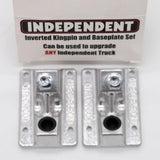 Indy IKP Baseplates Inverted Kingpin Baseplate Set Silver