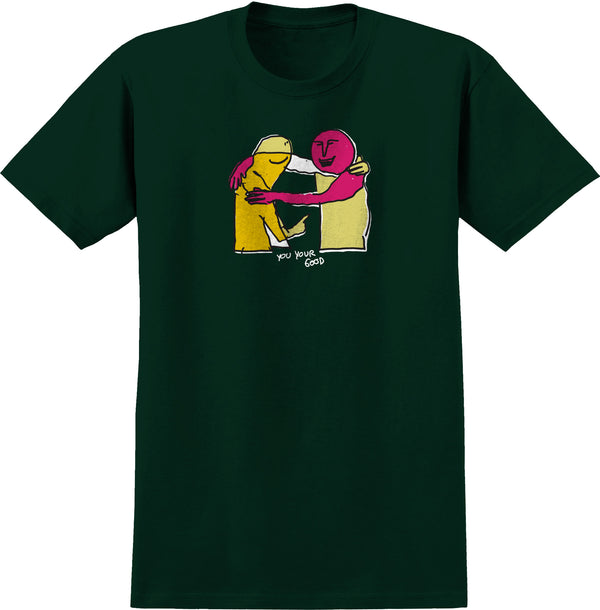 Krooked T-Shirt Your Good Maroon