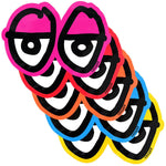 Krooked Skateboards Eyes Diecut Sticker S