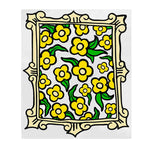 Krooked Skateboards Flower Frame Sticker 4"