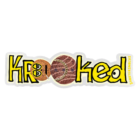 Krooked Skateboards Quartersnacks Sticker 6"