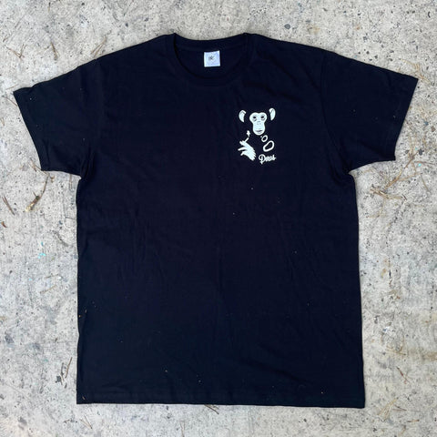 Perus Smoking Monkey T-Shirt Black