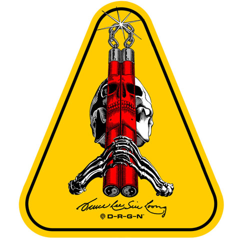 Powell Peralta Bruce Lee x Skull & Nunchuck Sticker