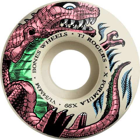 Bones Wheels X-Formula TJ Rogers Dino-Sortas V1 Standard 99A 54MM