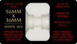 Powell Peralta Nano Rats Dragons 93A AV6 Asymmetrical 56mm