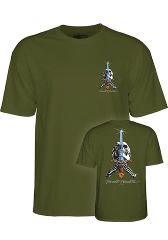 Powell Peralta Skull & Sword T-Shirts military-green