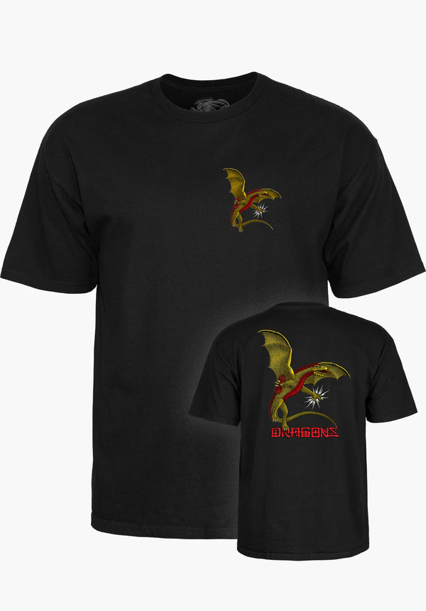 Powell Peralta T-Shirt Dragons Logo Black