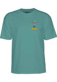 Powell Peralta T-Shirt Skateboard Skeleton II Aquatic