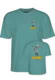 Powell Peralta T-Shirt Skateboard Skeleton II Aquatic