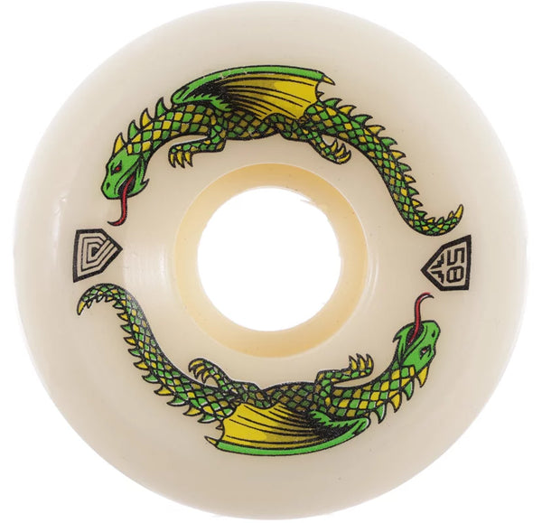 Powell Peralta Wheels Dragon Formula Rat Bones II 58MM White