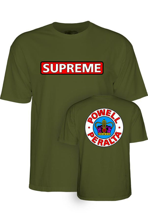 Powell Peralta x Supreme T-Shirts military-green