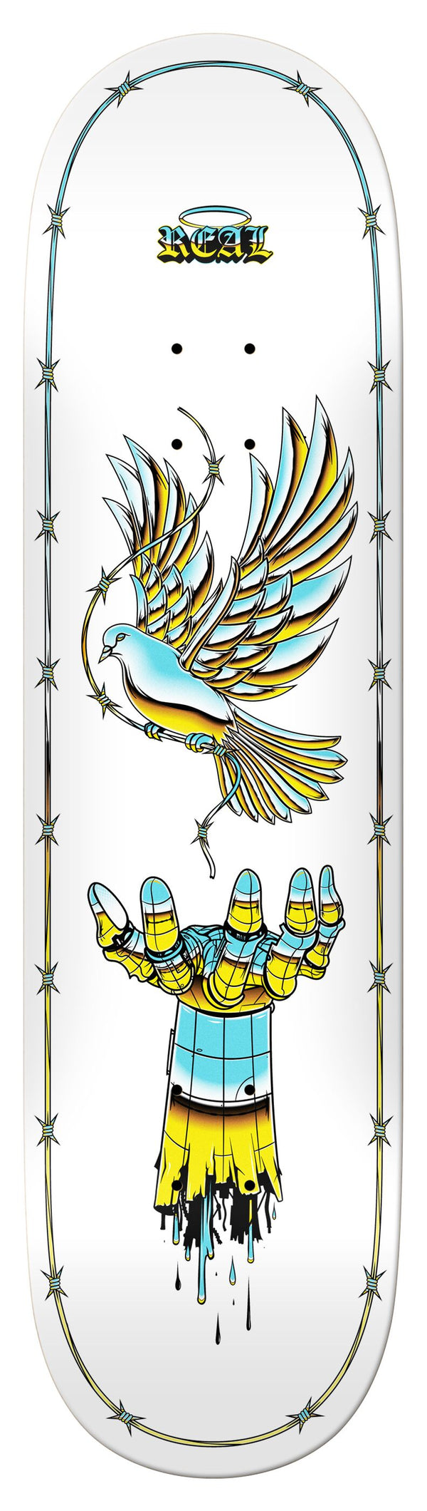 Real Skateboard Deck Team Synthetic Peace 8.25